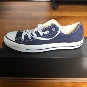 BRAND NEW, unworn Navy Blue Converse